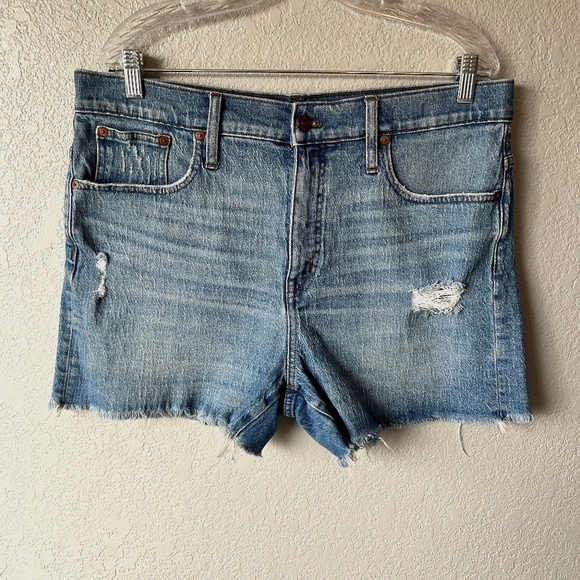 Madewell Cut-Off High Rise Jean Shorts sz 32 - Picture 1 of 9